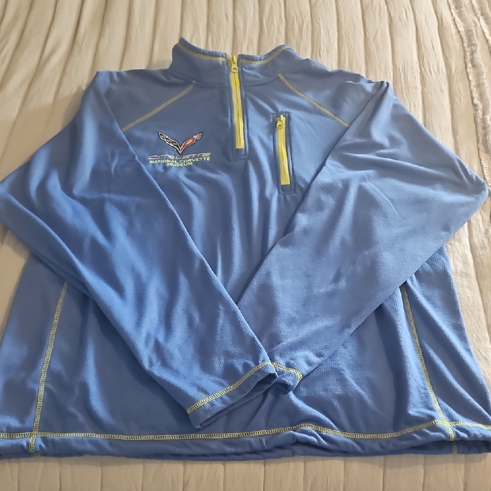Blue Quarter-Zip Sweatshirt